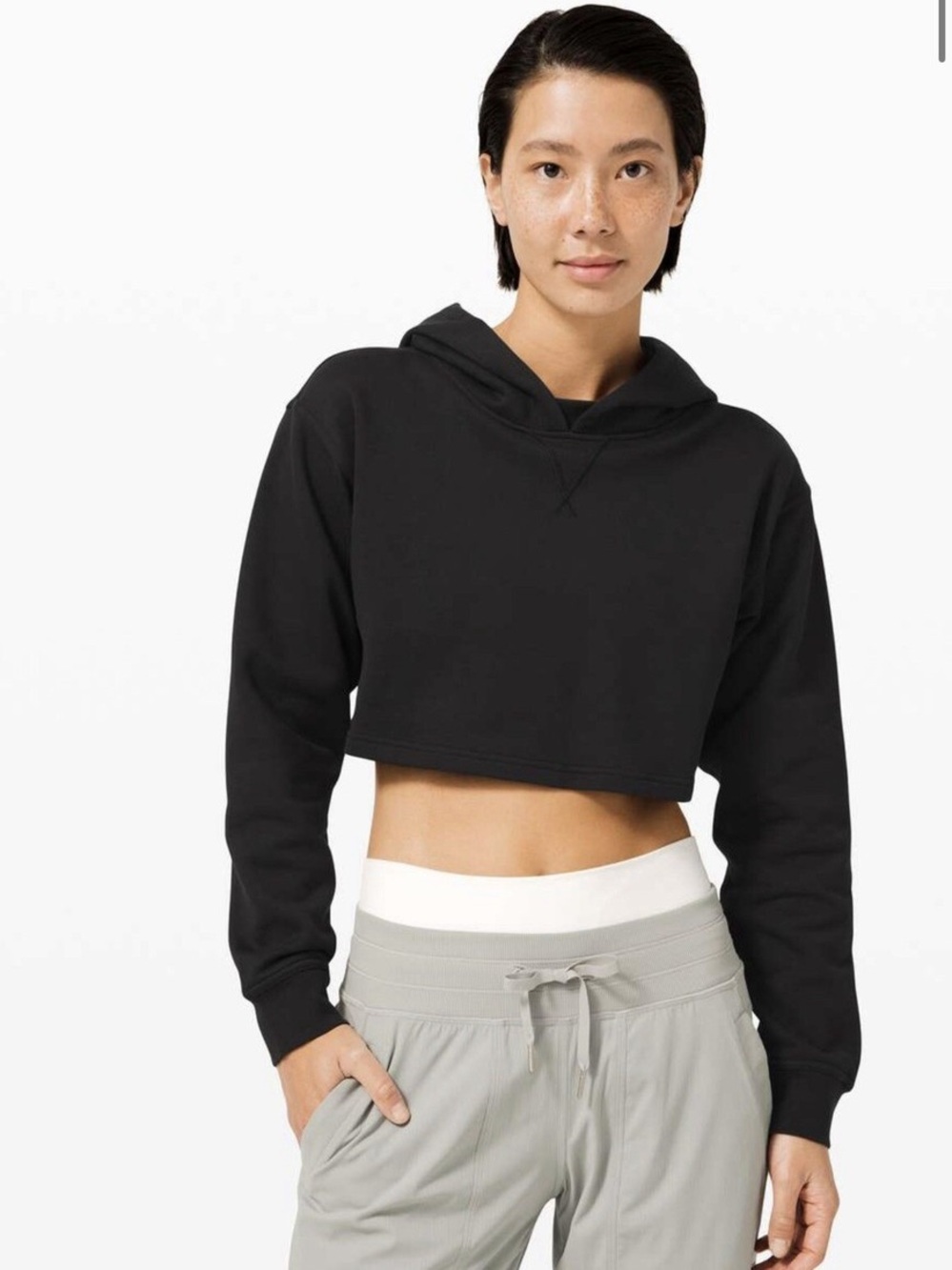 lululemon all yours cropped hoodie